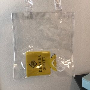 Game day clear tote with koozie- kendra Scott